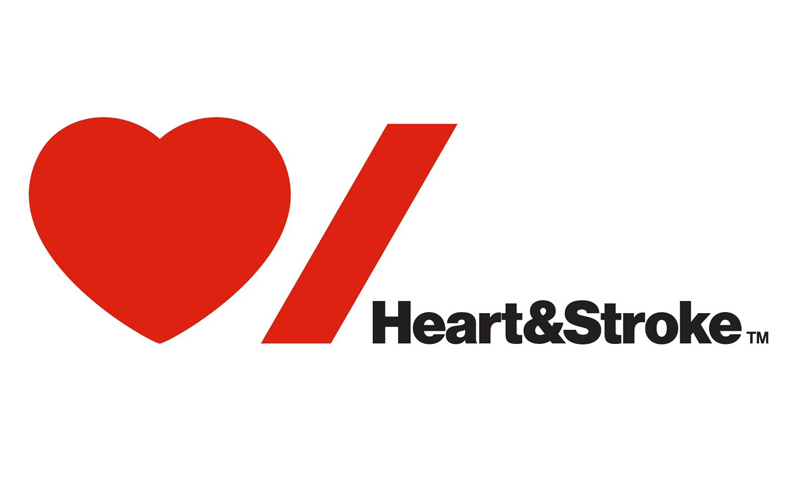 Logo for the Heart and Stroke Foundation