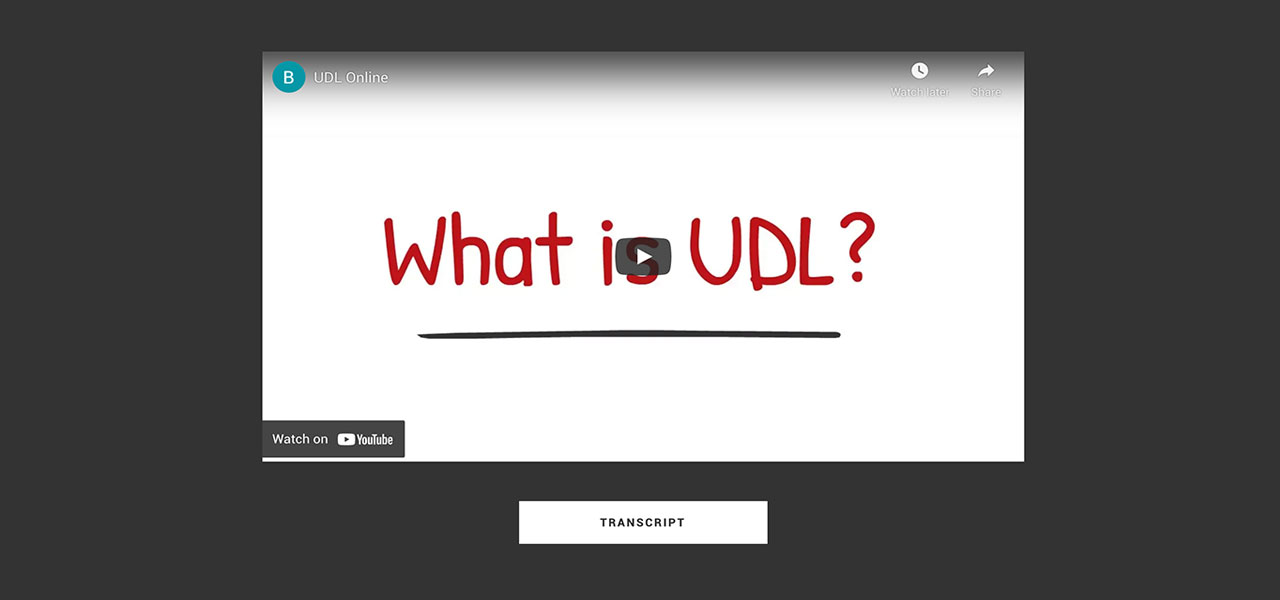 UDL video component