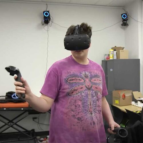 screen capture of VR video